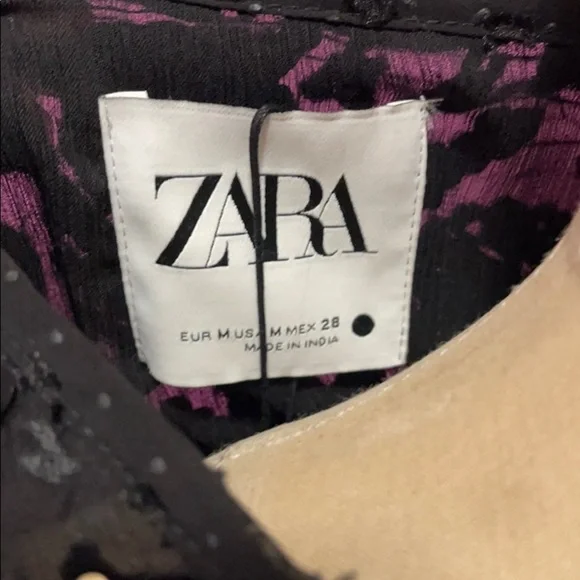 Zara Black Cut Velvet Sequin Baby Doll Top Jacket NWT